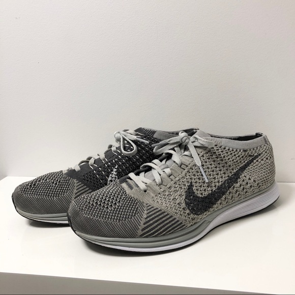 NIKE FLYKNIT RACER TWO-TONE GREY - Picture 4 of 11